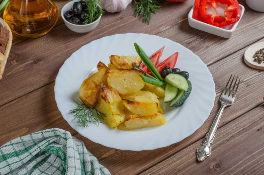 Картофель запеченный с майонезом